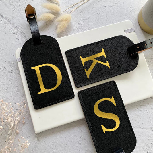 Personalized Initial Luggage Tag – Stylish Travel Accessory