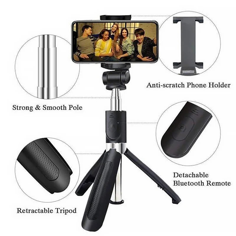 3-in-1 Wireless Selfie Stick Tripod – Your Perfect Travel Companion!