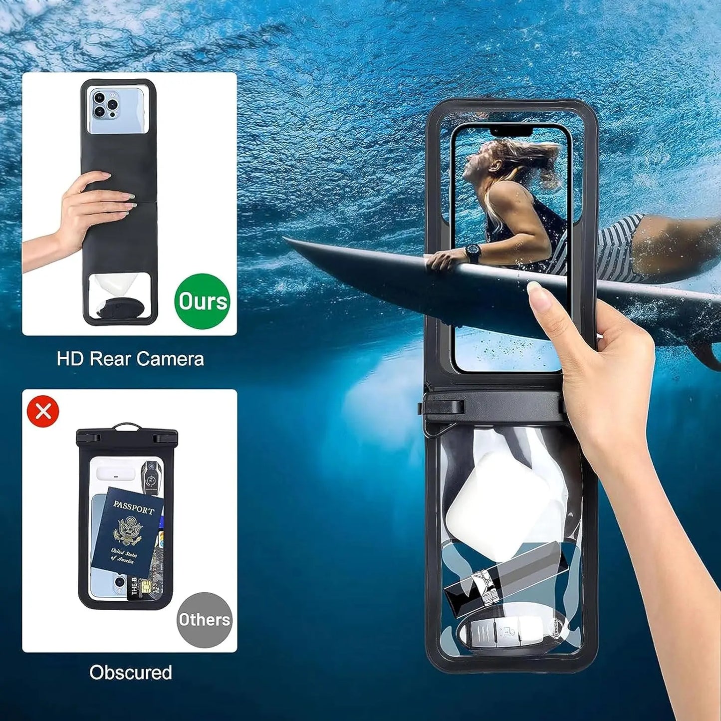 Double Waterproof Phone Pouch – Universal Dry Bag for Travel &amp; Vacations