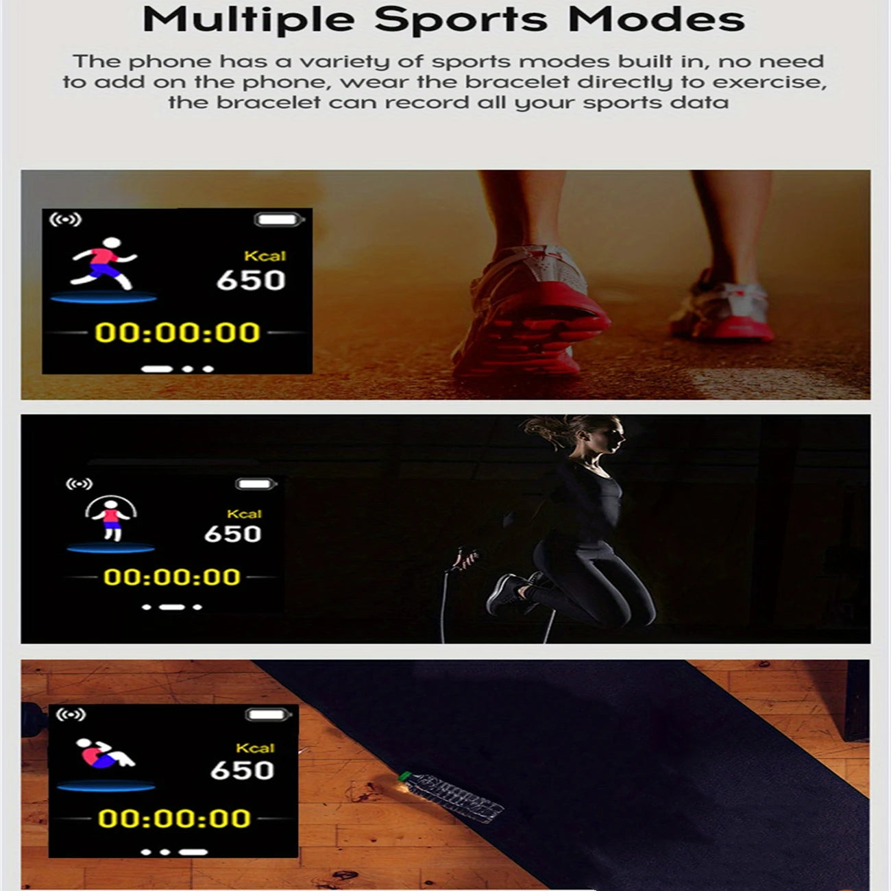 SmartFit™ Bluetooth Fitness Watch – Heart Rate, Sleep & Activity Tracker