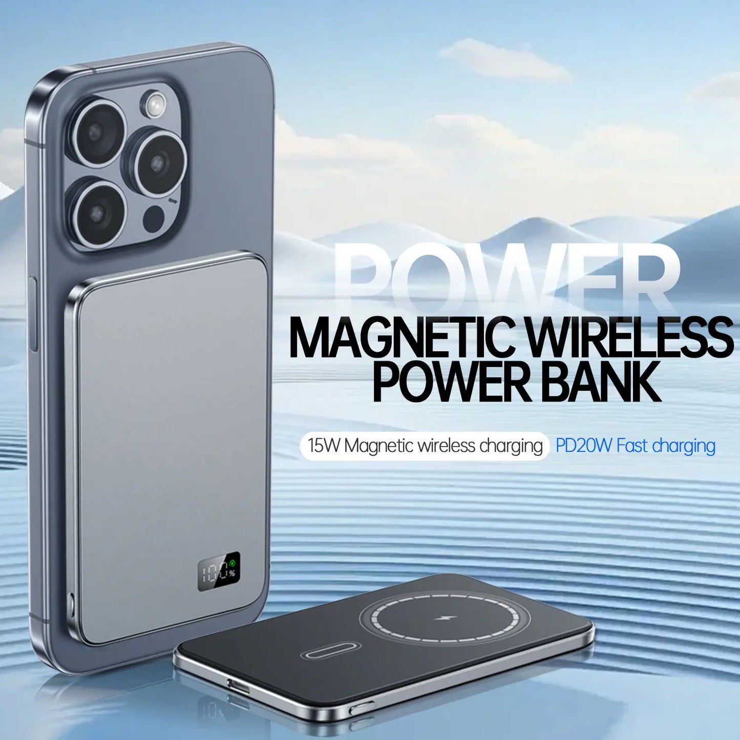 MagCharge™ Slim Magnetic Power Bank