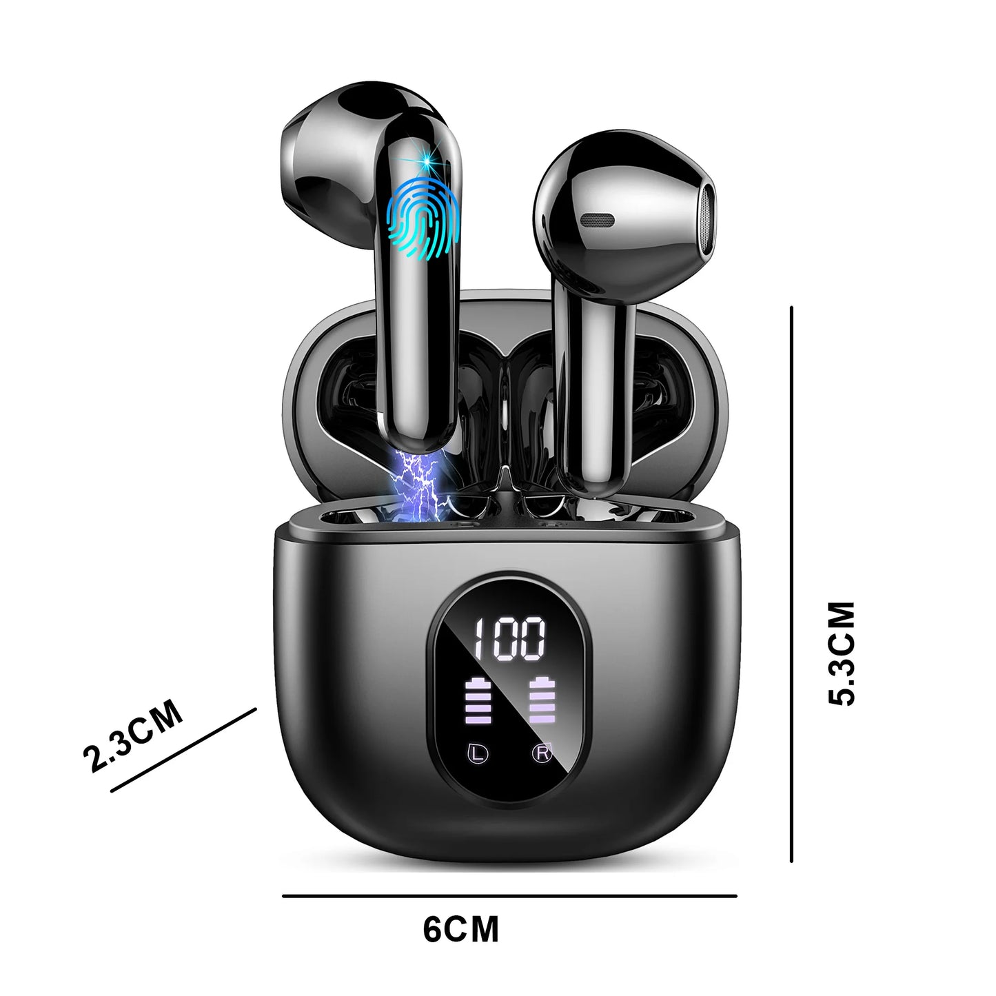 PulsePods™ Wireless Earbuds with LED Display