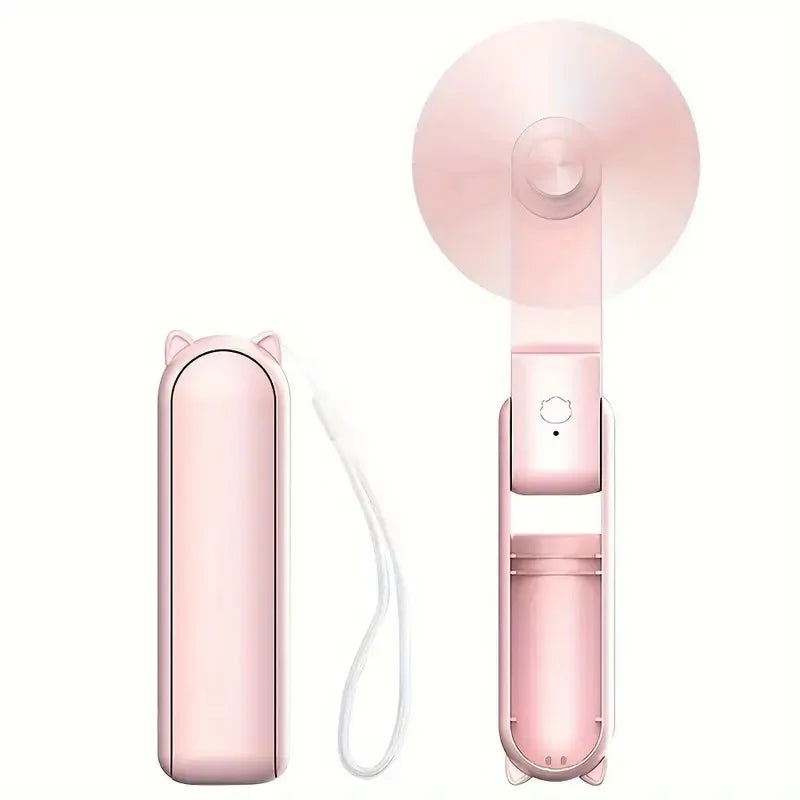 Portable USB Mini Fan – Rechargeable & Foldable