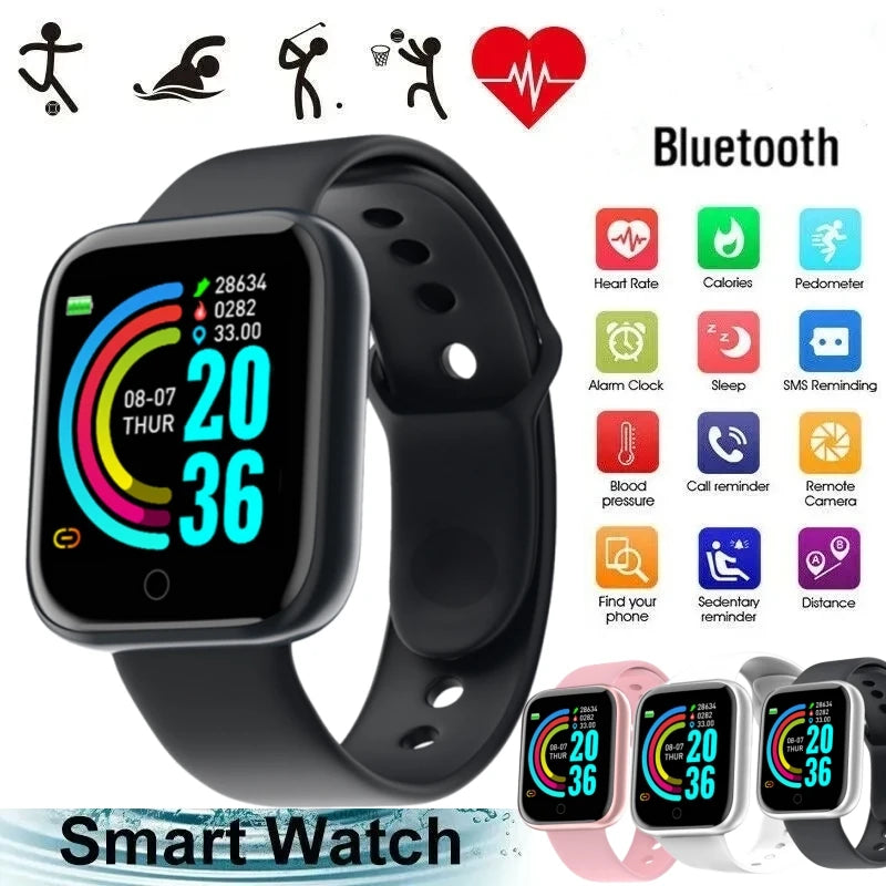 SmartFit™ Bluetooth Fitness Watch – Heart Rate, Sleep & Activity Tracker