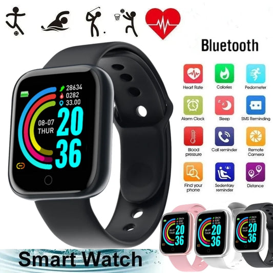 SmartFit™ Bluetooth Fitness Watch – Heart Rate, Sleep & Activity Tracker