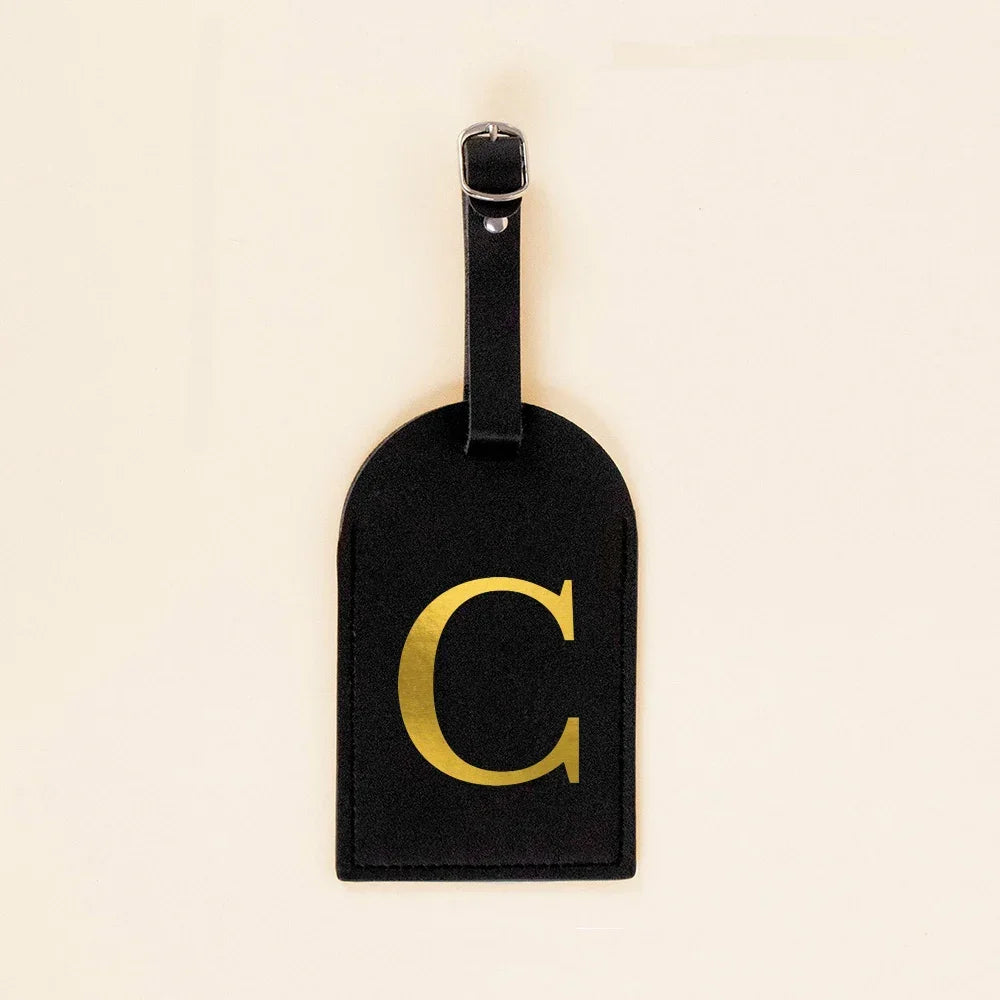 Personalized Initial Luggage Tag – Stylish Travel Accessory