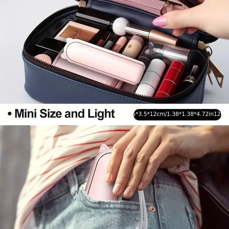 Portable USB Mini Fan – Rechargeable & Foldable